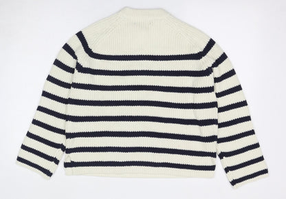 Womens UK Size M Marks and Spencer Ivory Pullover Jumper