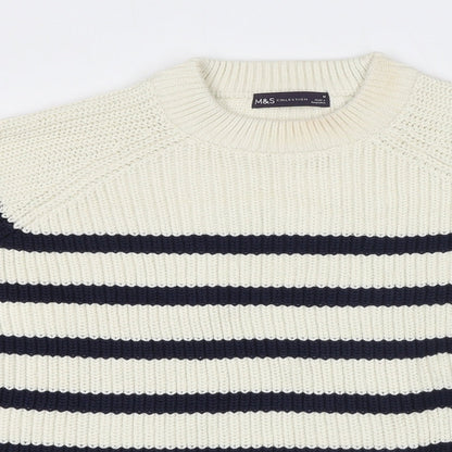 Womens UK Size M Marks and Spencer Ivory Pullover Jumper