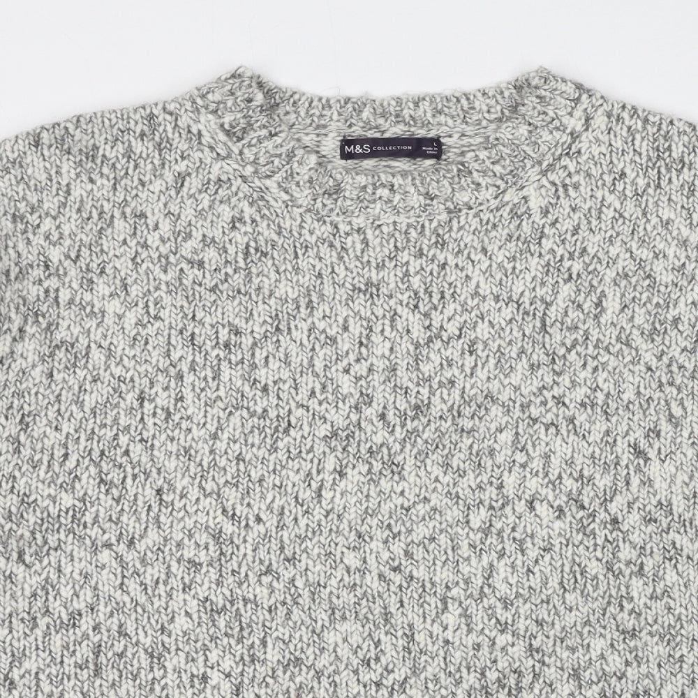 Womens UK Size L Marks and Spencer Beige Pullover Jumper