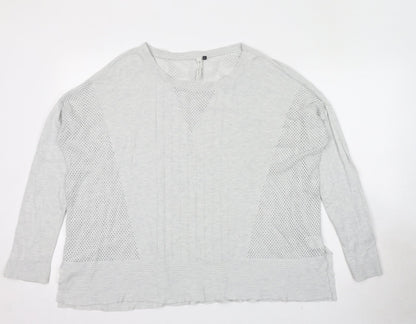Womens UK Size L Maison De Nimes Grey Pullover Jumper