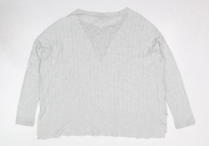 Womens UK Size L Maison De Nimes Grey Pullover Jumper