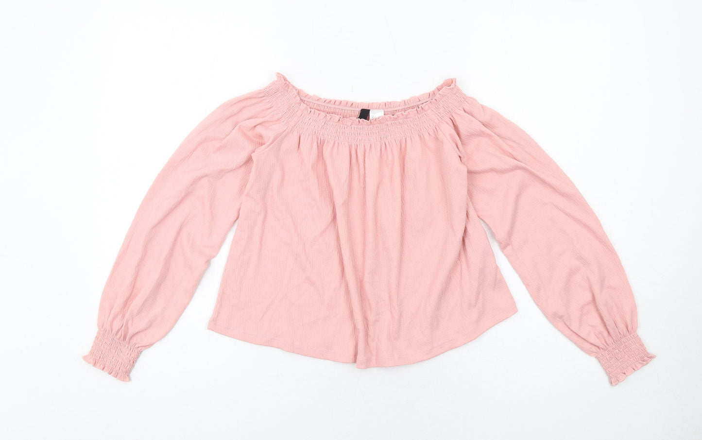 Womens UK Size S H&M Pink Basic Blouse