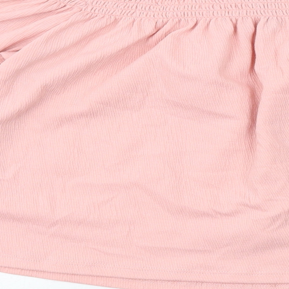 Womens UK Size S H&M Pink Basic Blouse