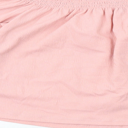 Womens UK Size S H&M Pink Basic Blouse