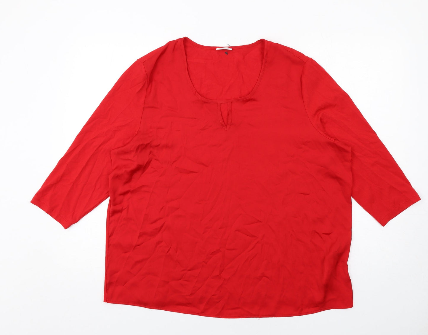 Womens UK Size 20 Gerry Weber Red Basic T-Shirt