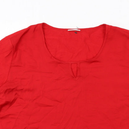 Womens UK Size 20 Gerry Weber Red Basic T-Shirt