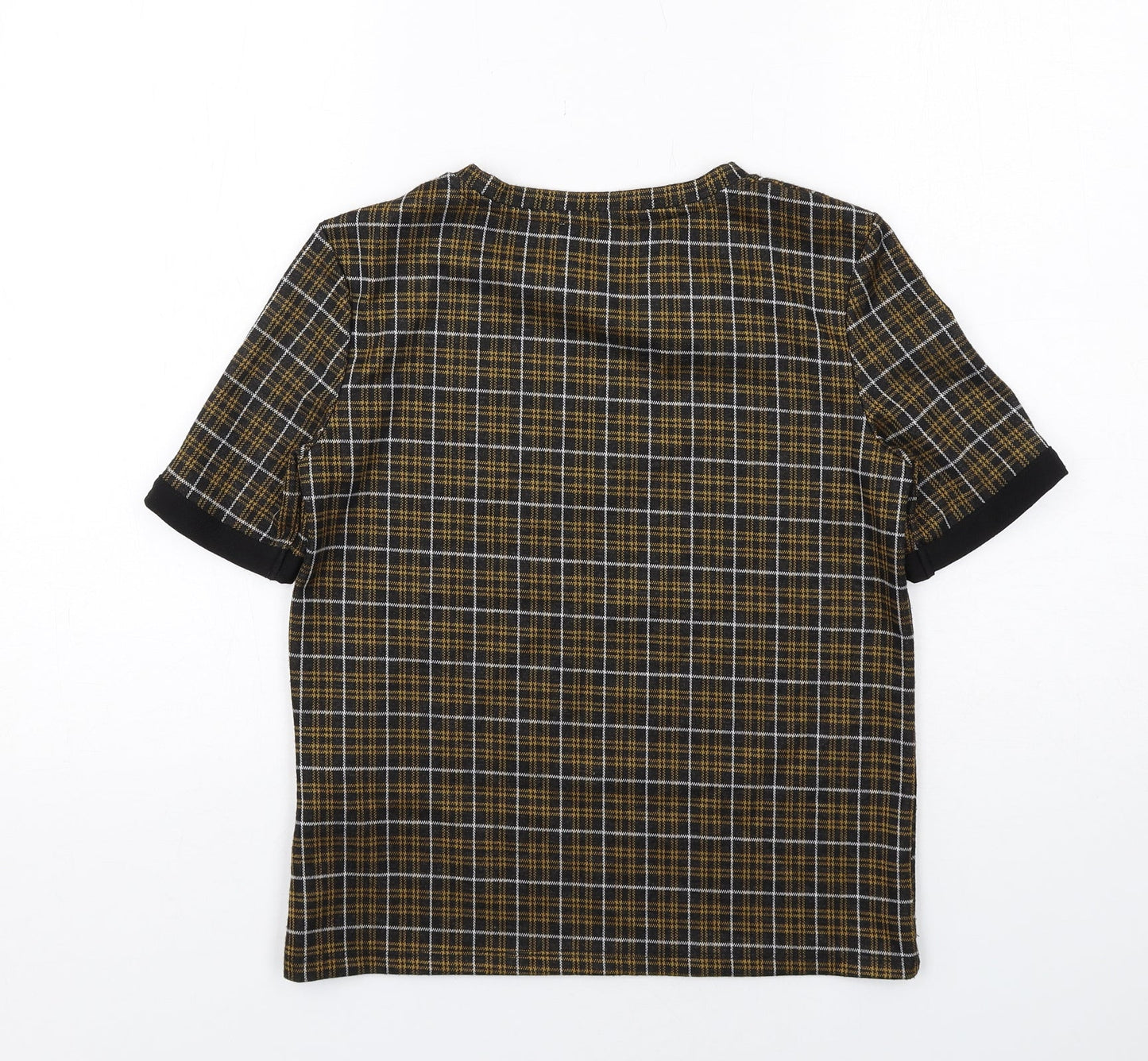 Womens UK Size S Zara Black Basic Blouse