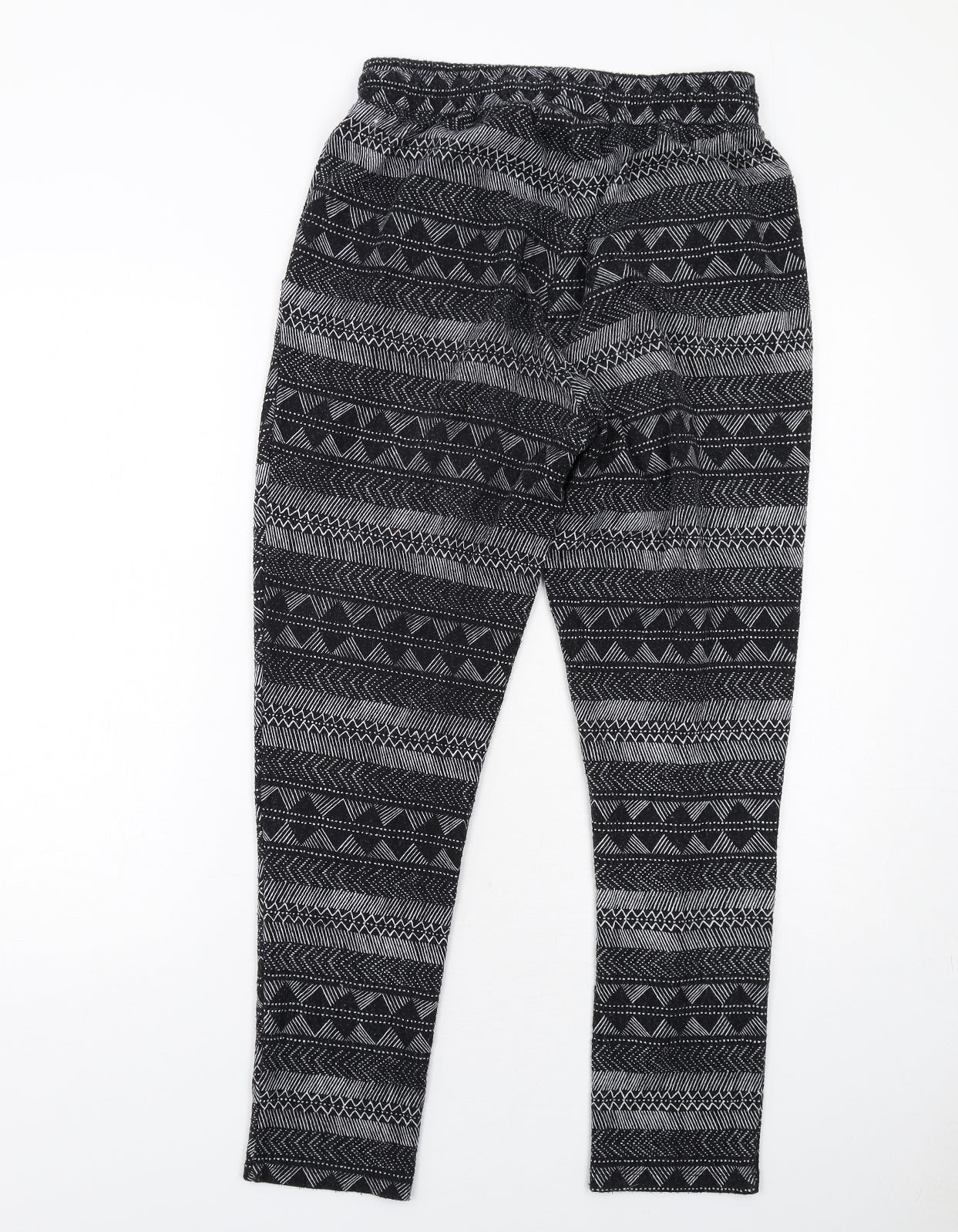 Womens UK Size S H&M Regular Fit Jogger Black Trousers