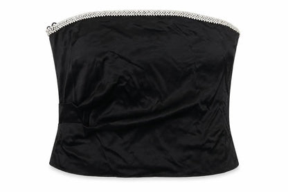 Womens UK Size 2XL Zara Black Cropped Blouse