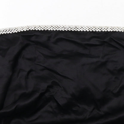 Womens UK Size 2XL Zara Black Cropped Blouse