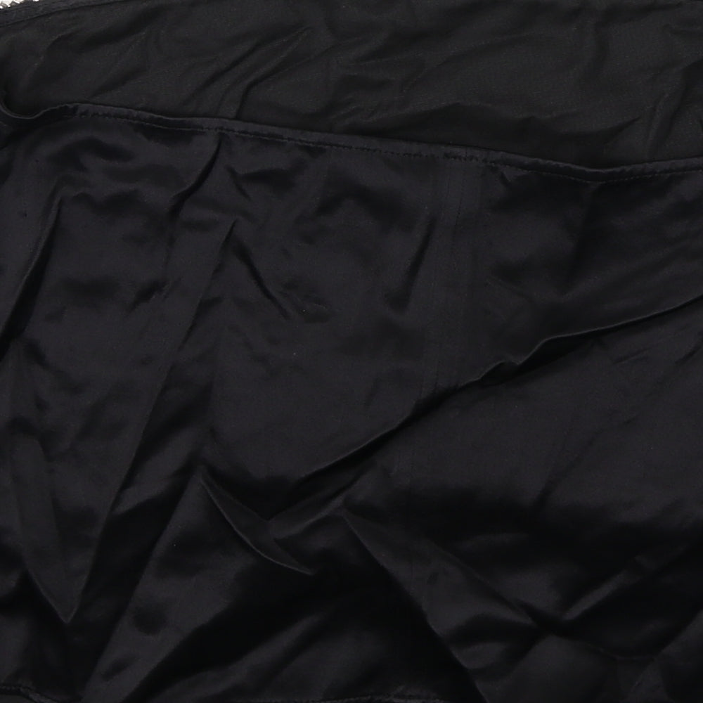 Womens UK Size 2XL Zara Black Cropped Blouse