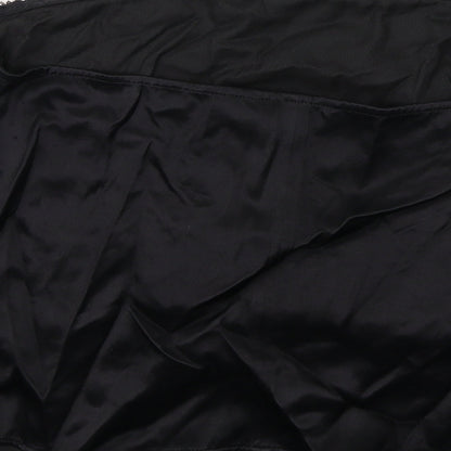 Womens UK Size 2XL Zara Black Cropped Blouse