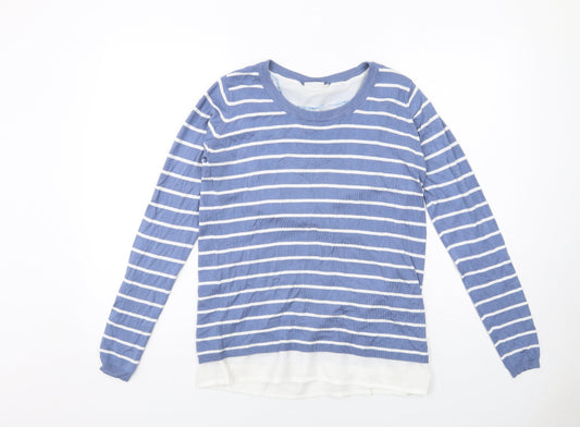Womens UK Size XS Fransa Blue Pullover Jumper