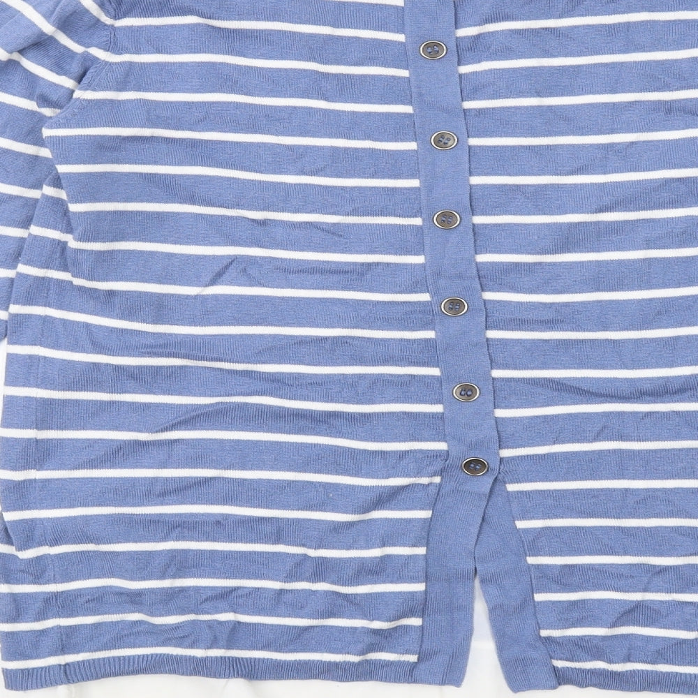 Womens UK Size XS Fransa Blue Pullover Jumper