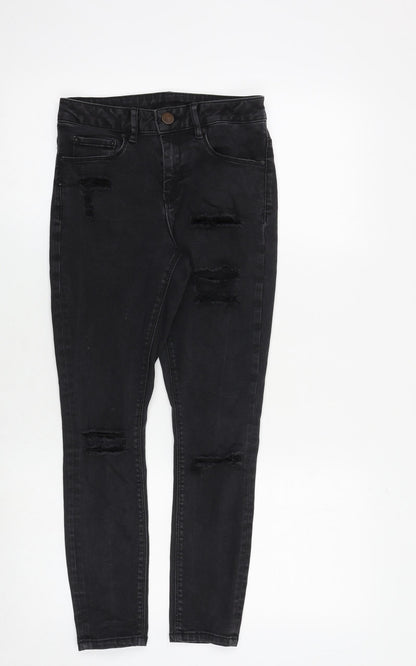 ASOS Womens Black Cotton Skinny Jeans Size 26 in Regular Zip