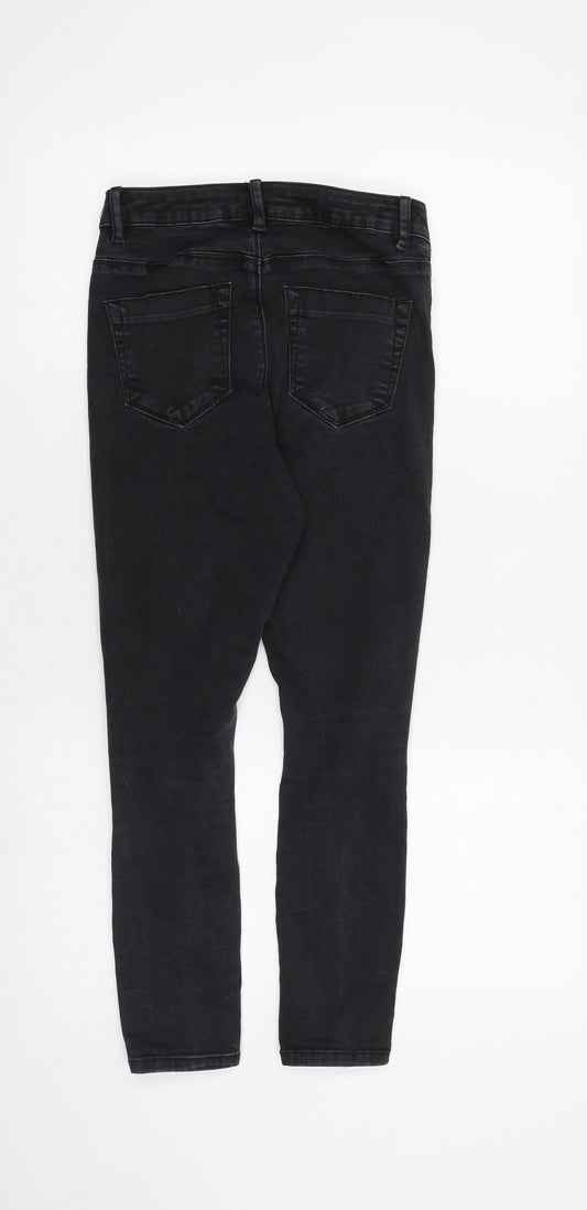 ASOS Womens Black Cotton Skinny Jeans Size 26 in Regular Zip