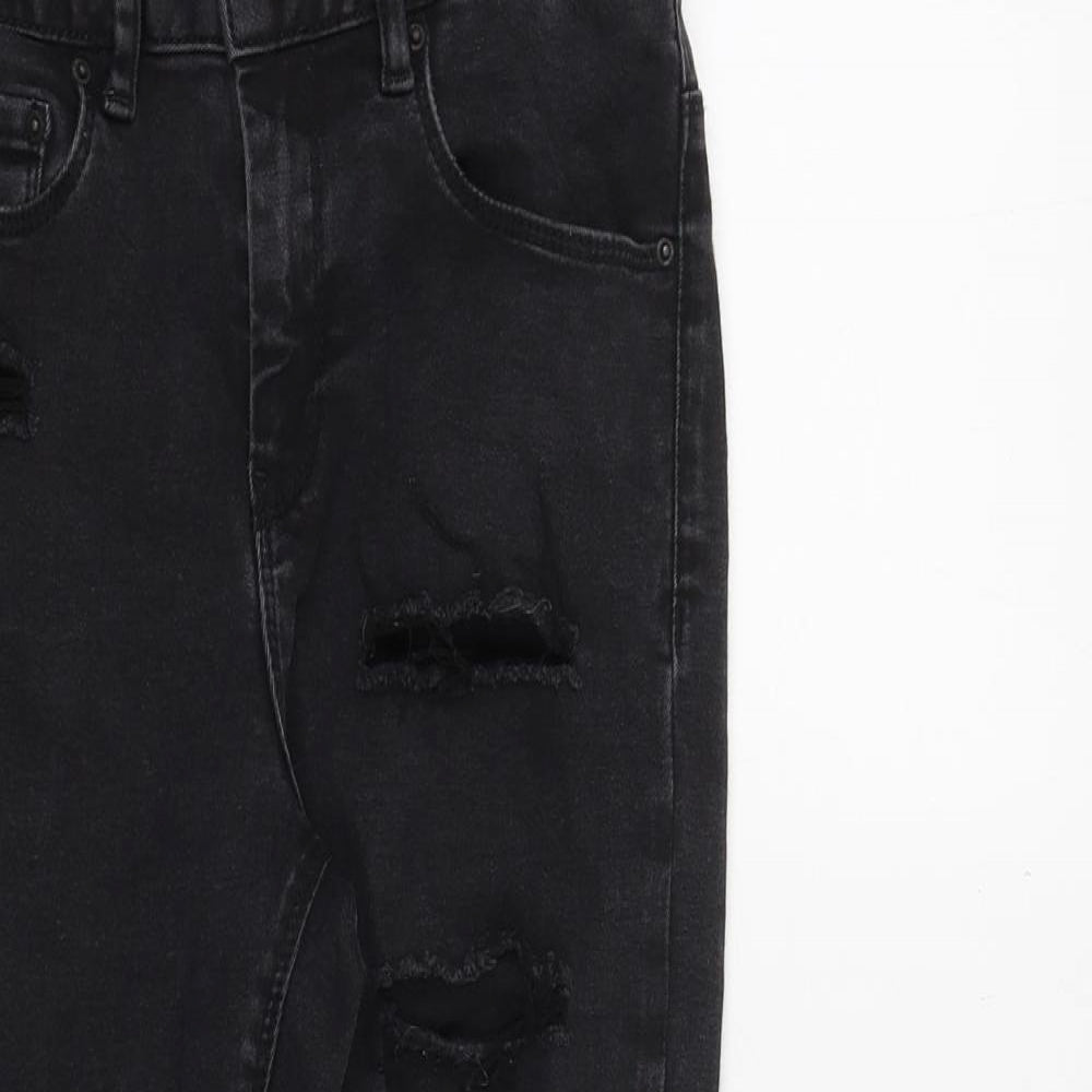 ASOS Womens Black Cotton Skinny Jeans Size 26 in Regular Zip