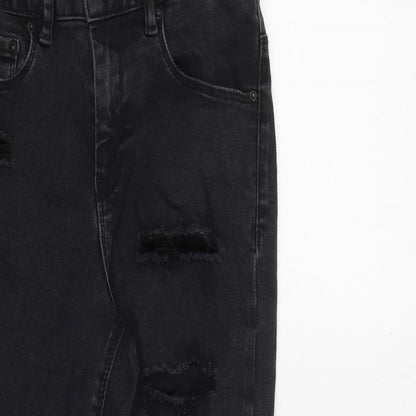 ASOS Womens Black Cotton Skinny Jeans Size 26 in Regular Zip