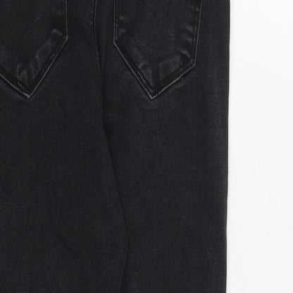 ASOS Womens Black Cotton Skinny Jeans Size 26 in Regular Zip