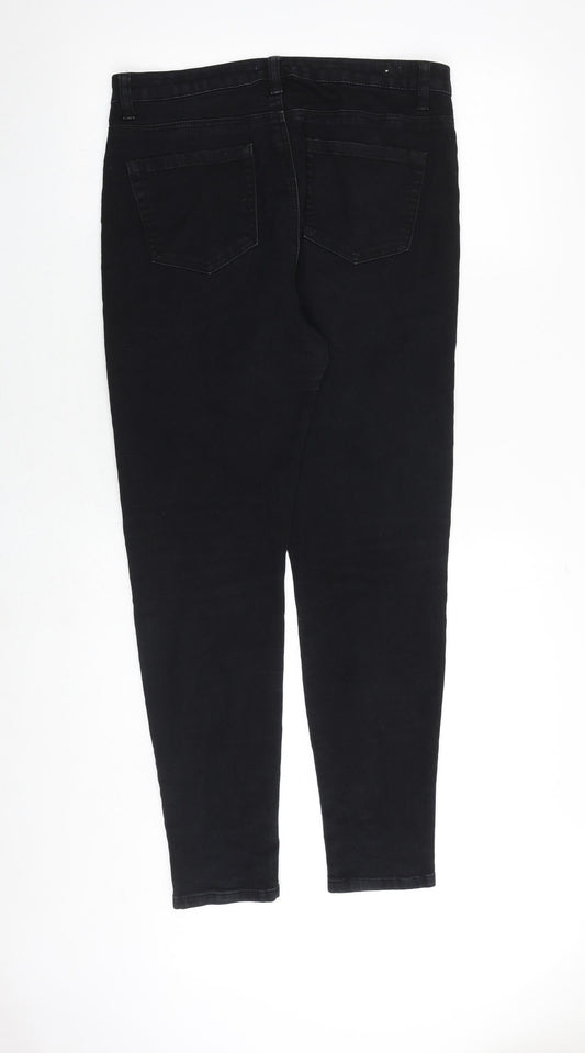 FOREVER 21 Womens Black Cotton Skinny Jeans Size 30 in Regular Zip