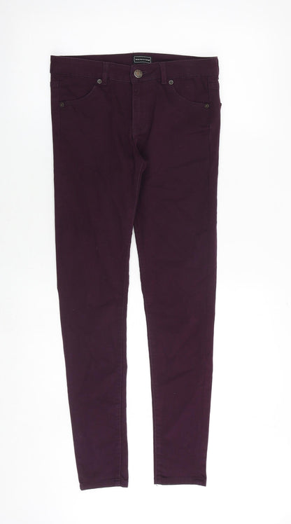 Womens UK Size 12 Waredenim Regular Fit Skinny Purple Jeans