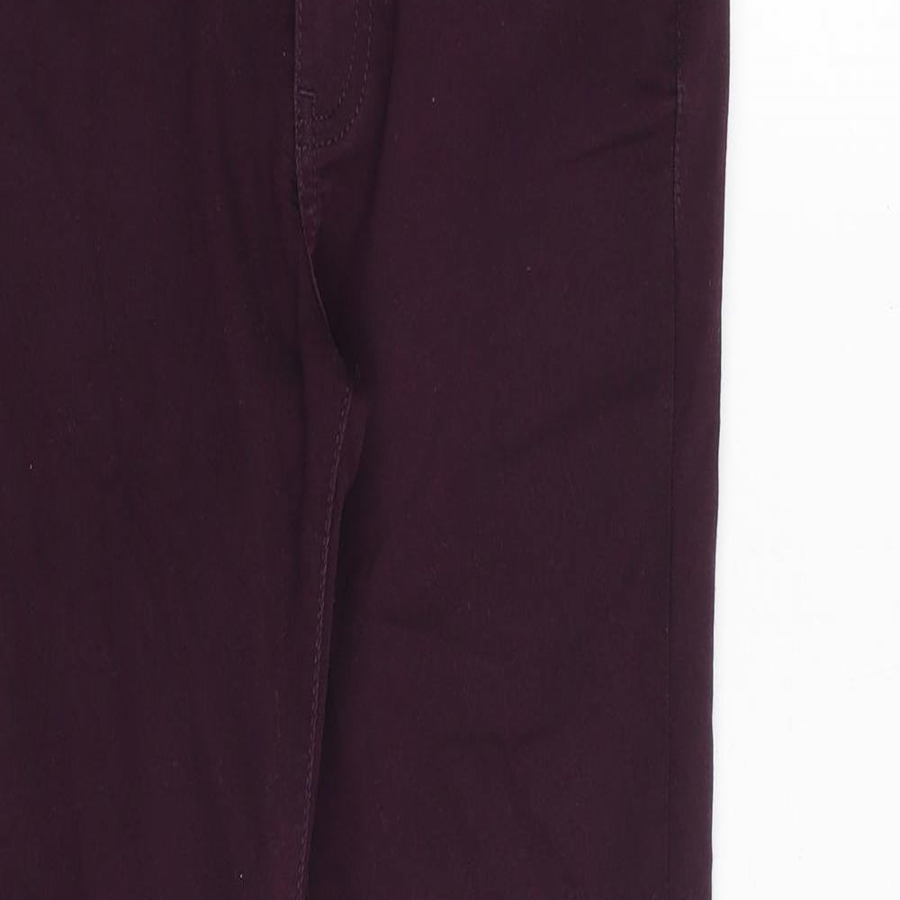 Womens UK Size 12 Waredenim Regular Fit Skinny Purple Jeans