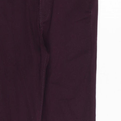 Womens UK Size 12 Waredenim Regular Fit Skinny Purple Jeans