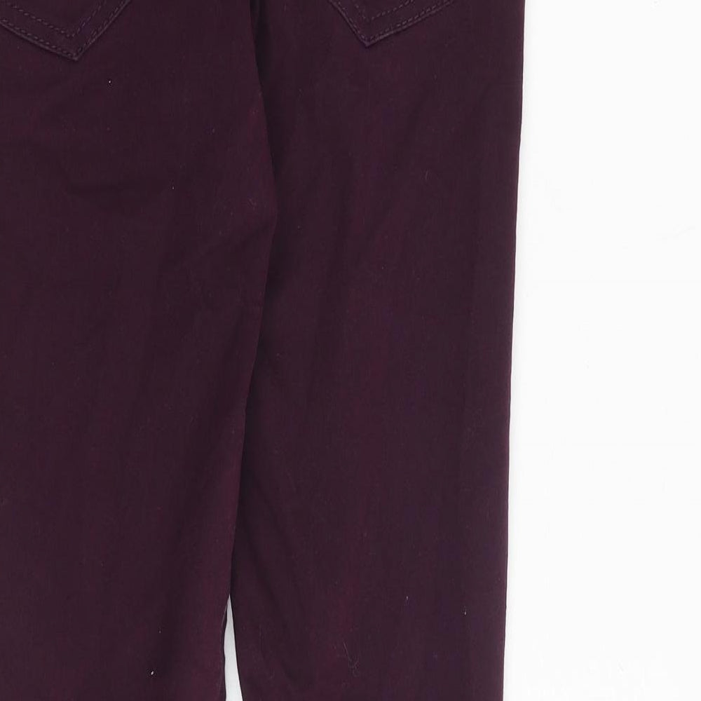 Womens UK Size 12 Waredenim Regular Fit Skinny Purple Jeans