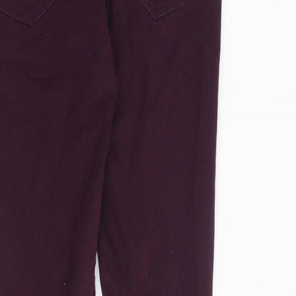 Womens UK Size 12 Waredenim Regular Fit Skinny Purple Jeans