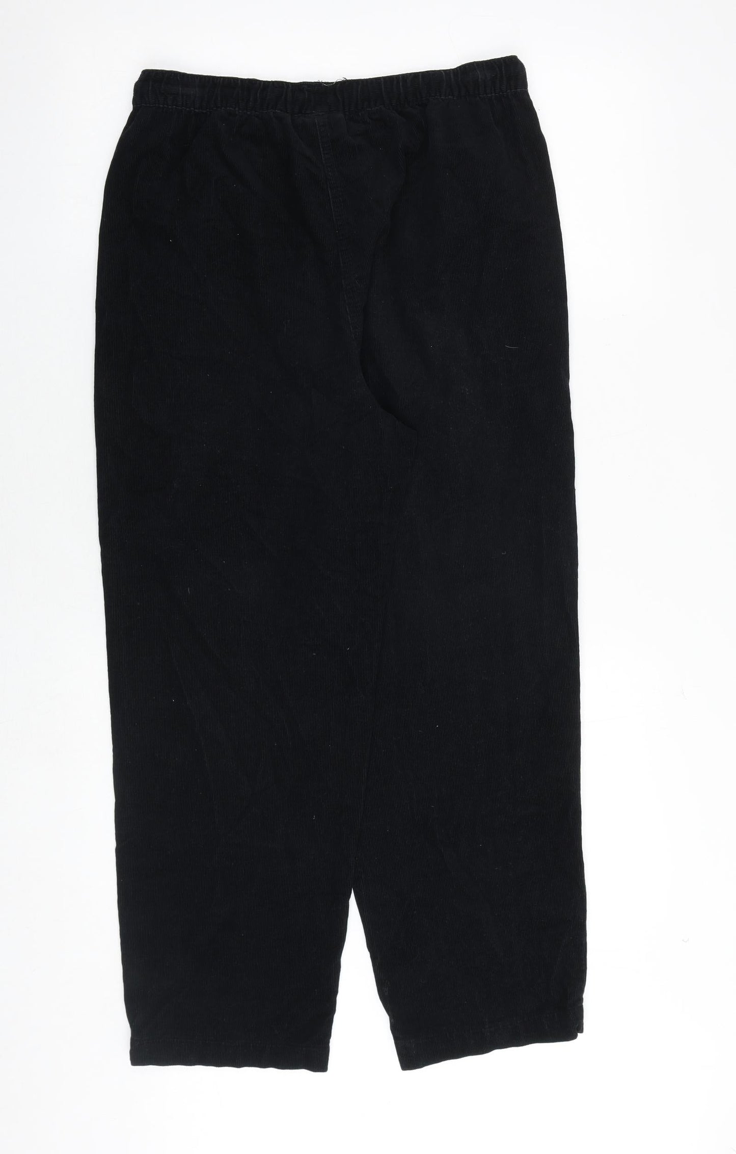 Womens UK Size 12 EWM Regular Fit Jogger Black Trousers