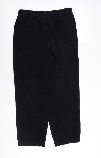 Womens UK Size 12 EWM Regular Fit Jogger Black Trousers