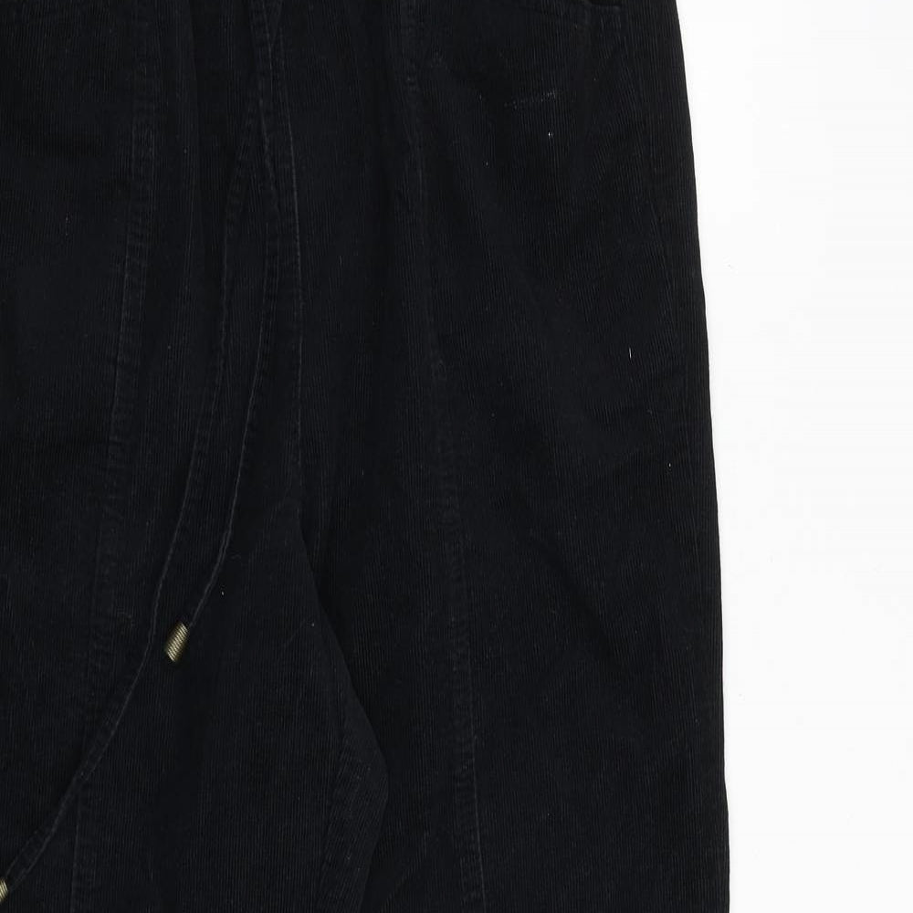 Womens UK Size 12 EWM Regular Fit Jogger Black Trousers