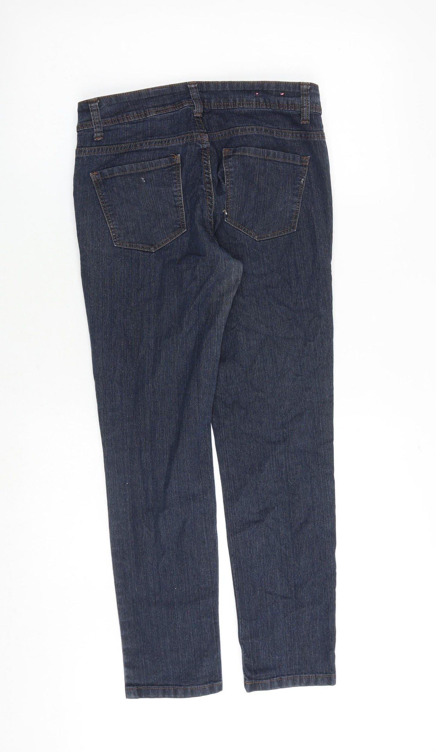 Womens UK Size 10 YESYES Regular Fit Tapered Blue Jeans