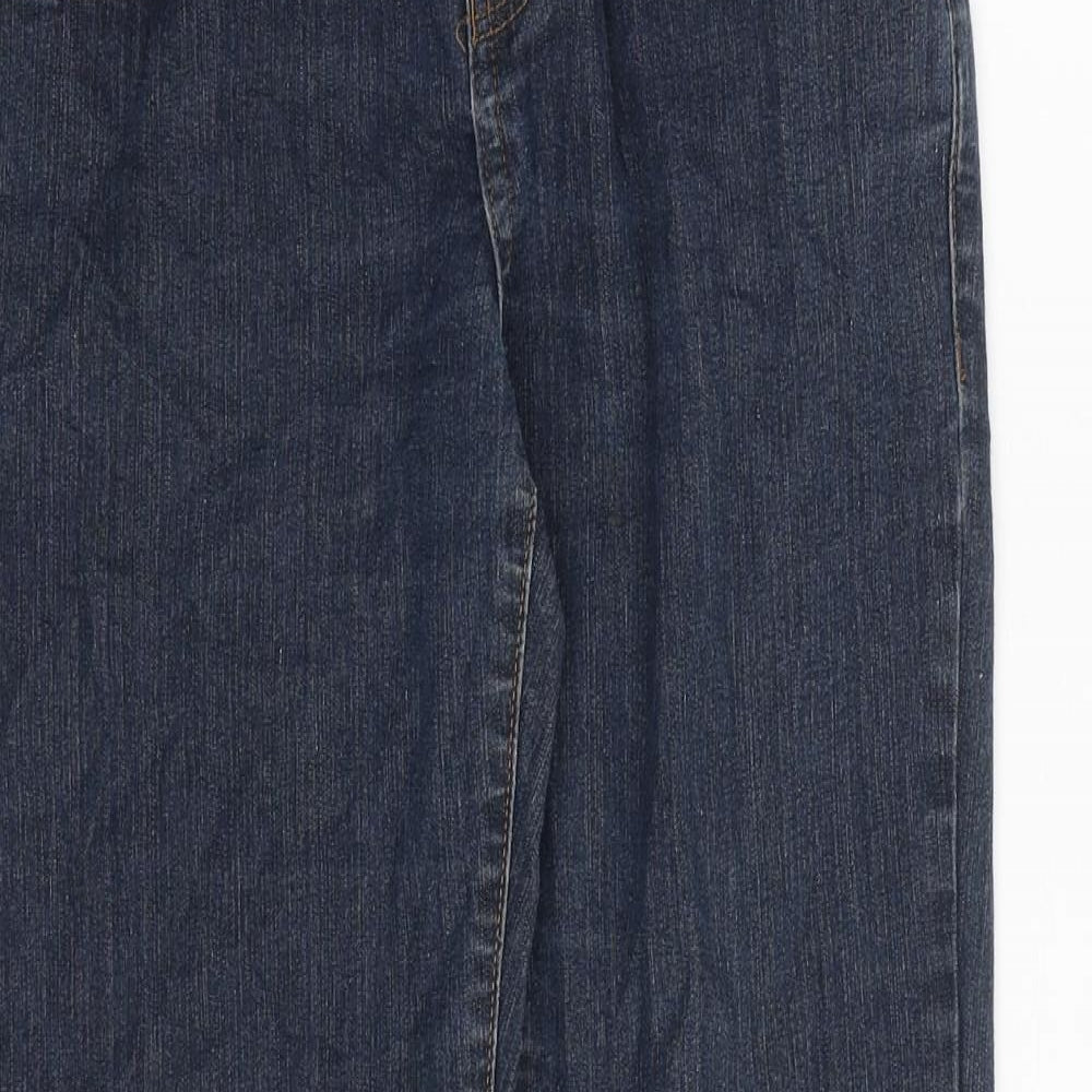 Womens UK Size 10 YESYES Regular Fit Tapered Blue Jeans