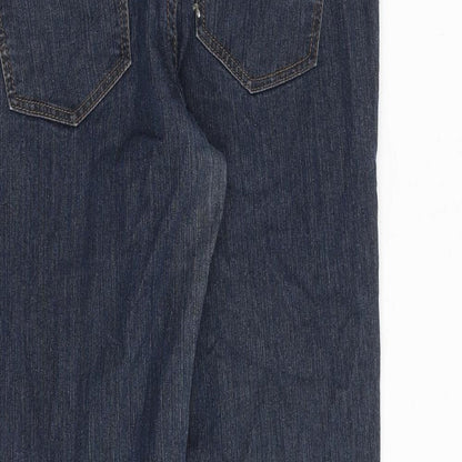 Womens UK Size 10 YESYES Regular Fit Tapered Blue Jeans