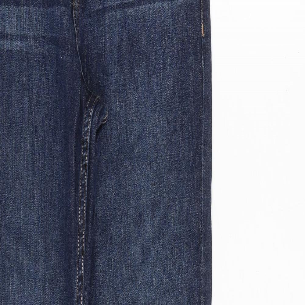 H&M Mens Blue Cotton Skinny Jeans Size 28 in L32 in Slim Zip