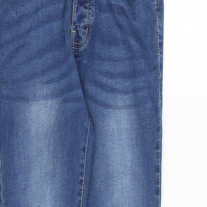 Boohoo Mens Blue Cotton Skinny Jeans Size 30 in Slim Button