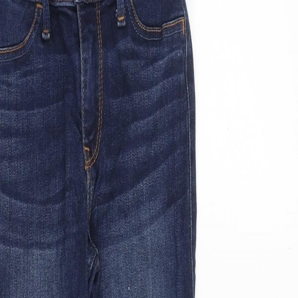 Hollister Womens Blue Cotton Skinny Jeans Size 23 in Regular Zip