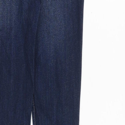Hollister Womens Blue Cotton Skinny Jeans Size 23 in Regular Zip
