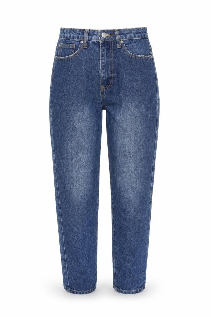 Womens UK Size 6 Missguided Regular Fit Mom Blue Jeans