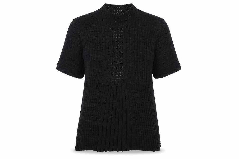 Womens UK Size M Pure & Natural Black Pullover Jumper