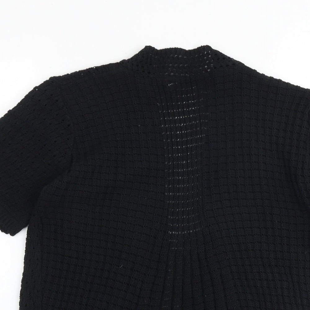 Womens UK Size M Pure & Natural Black Pullover Jumper