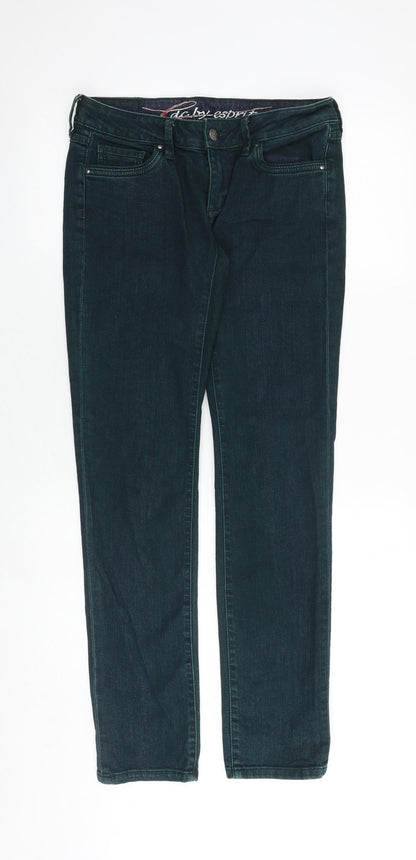 EDC Womens Green Cotton Skinny Jeans Size 28 in L32 in Regular Zip