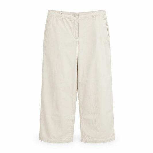 Originals Womens Beige Cotton Trousers Size 14 Regular Zip