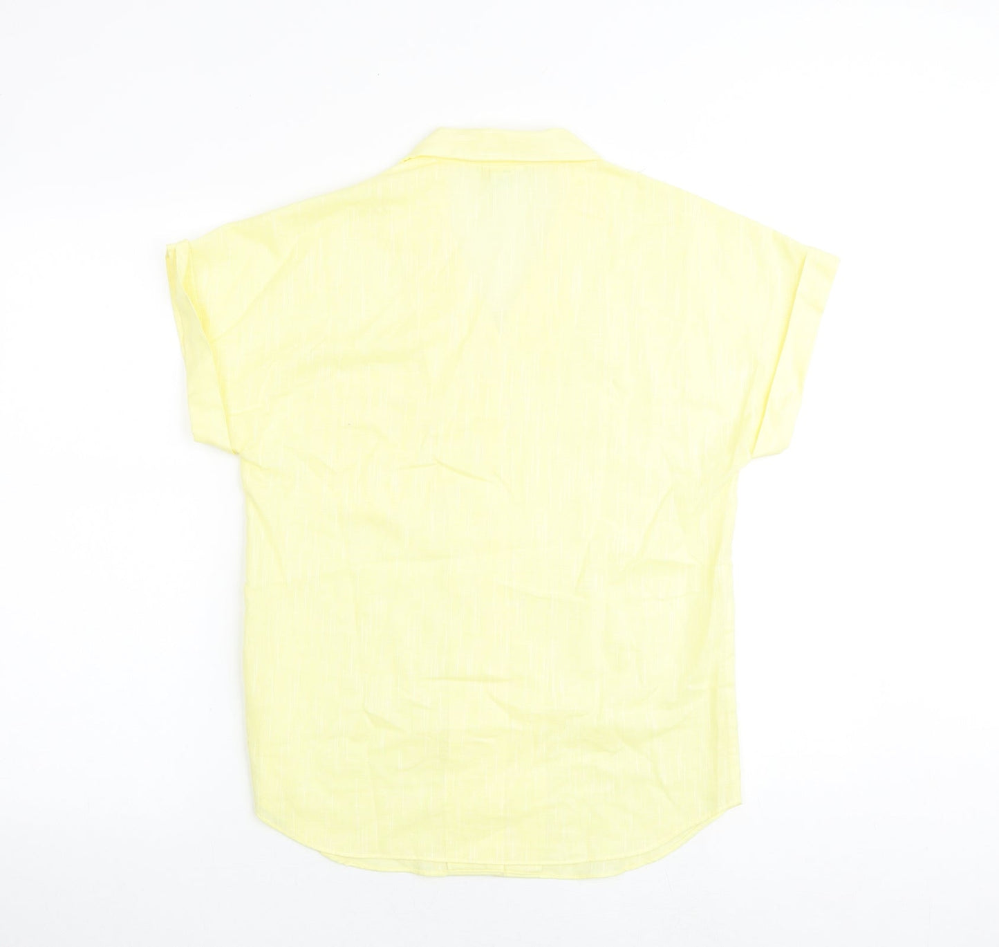 Womens UK Size 10 Canada Yellow Basic Polo