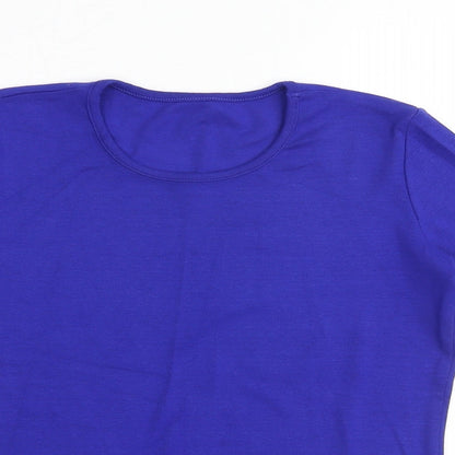 Womens UK Size 8 Marks and Spencer Black Basic T-Shirt