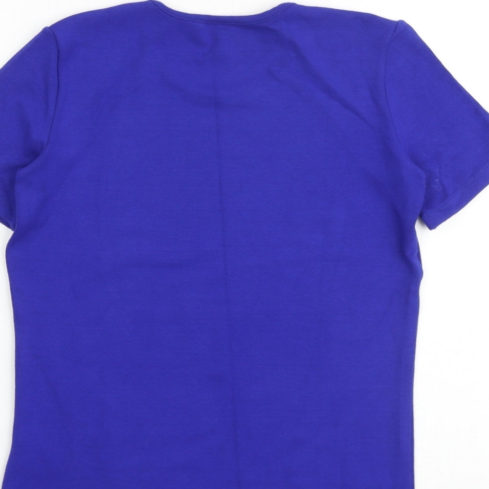 Womens UK Size 8 Marks and Spencer Black Basic T-Shirt