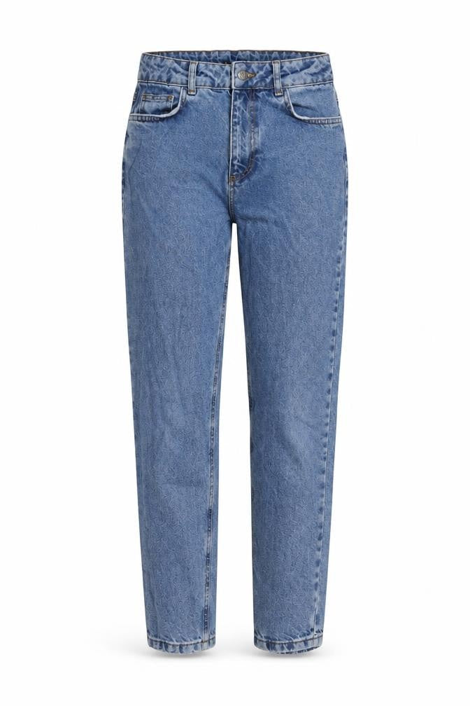 Womens UK Size 28 in Reclaimed Vintage Regular Fit Straight Blue Jeans