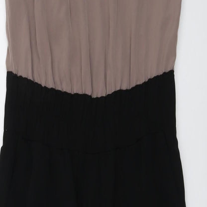 H&M Womens Black Polyester Jumpsuit One-Piece Size 8 Pullover