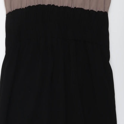 H&M Womens Black Polyester Jumpsuit One-Piece Size 8 Pullover